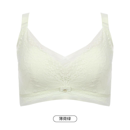 都市丽人完美包容大罩杯内衣女蕾丝文胸CD杯适穿3/4杯薄款无钢圈四排扣YB44J1 商品图10