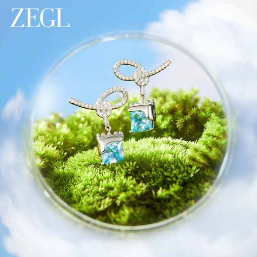 ZEGL设计师冰糖系列925银扭结耳环女2024新款打结耳钉独特耳饰品 商品图1