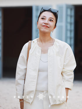 PETIT SCHAN小闪 CLO#244 Soft cloud 云朵儿 小圆领落肩短款立体感秋冬夹克外套