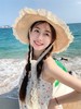 【超仙❗️蕾丝飘带镂空草帽】出街百搭，新款出游防晒帽，堪称隔热小雨伞防晒衣，太阳帽沙滩帽子女款遮阳帽子 商品缩略图1
