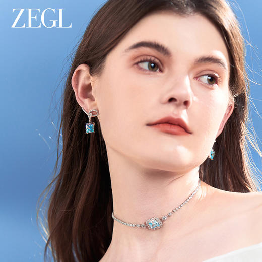 ZEGL设计师冰糖系列925银扭结耳环女2024新款打结耳钉独特耳饰品 商品图3