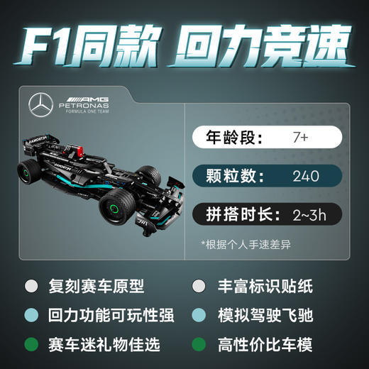 乐高LEGO 梅赛德斯回力赛车LEGC42165 商品图2