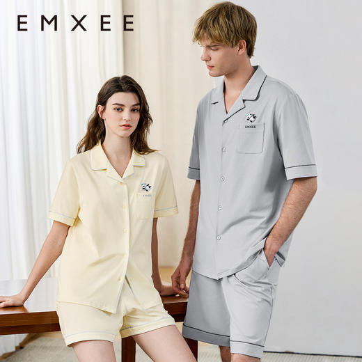 【月子服专场】嫚熙夏季熊猫莫代尔女士家居服短袖睡衣 商品图2