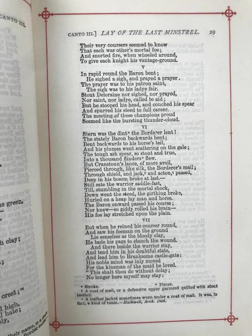 约19世纪后期 司各特诗集 6幅插图 漆布精装32开 商品图13