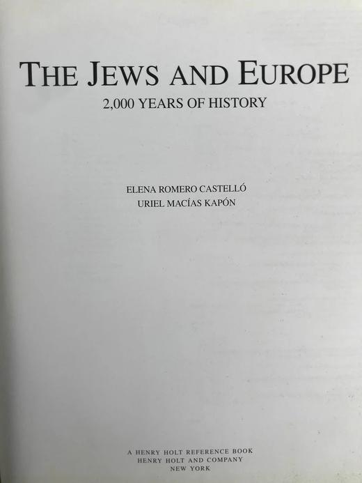 犹太人与欧洲：两千年历史 数百幅彩色插图 精装大16开 商品图2