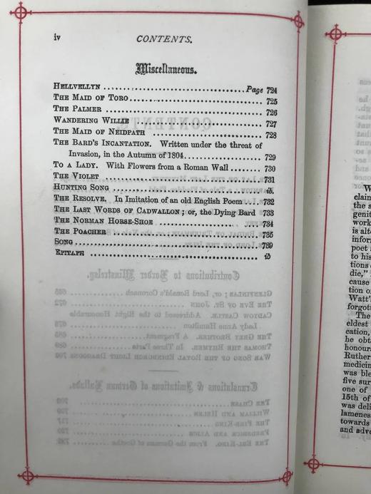 约19世纪后期 司各特诗集 6幅插图 漆布精装32开 商品图7