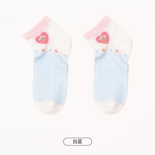都市丽人眯雅佳休闲系列船袜精梳棉袜子中厚船袜船袜儿童袜JC4CA4 商品图3