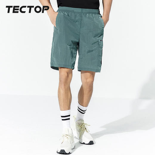 探拓户外运动短裤男速干春夏新款轻薄透气弹力休闲宽松跑步五分裤 商品图2