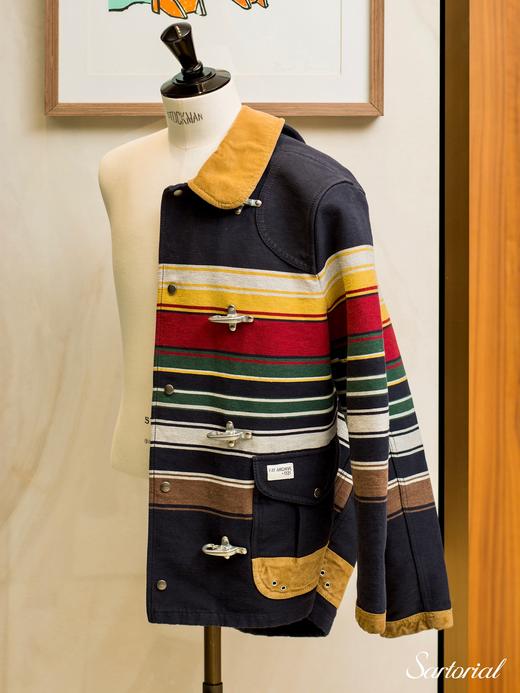 Fay Archive 藏蓝条纹夹克 商品图8