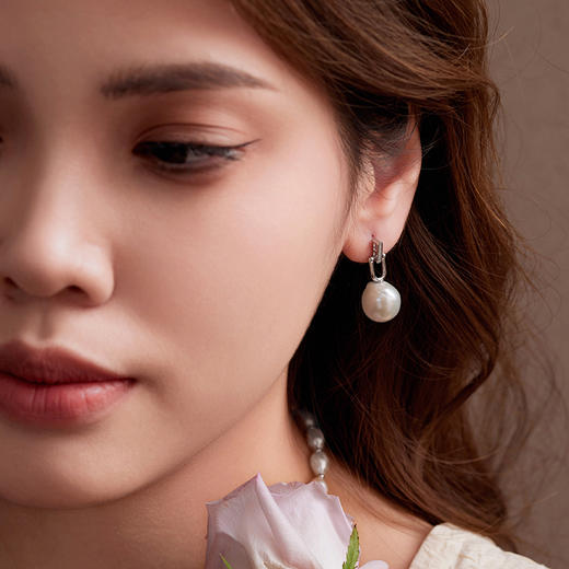 Manreya玛芮雅“午后初识”巴洛克珍珠耳环法式小众复古 商品图1