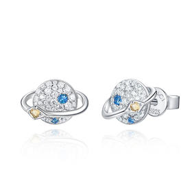 【小行星耳钉】（银色） 下单赠精美礼盒+顺丰速运+运费险