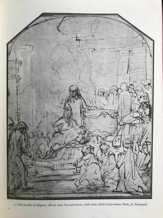 伦勃朗草稿图集 115幅插图（4幅彩色） 精装16开 商品图13