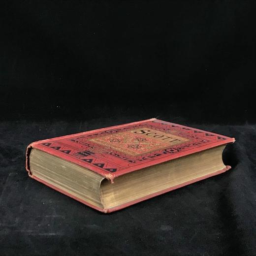 约19世纪后期 司各特诗集 6幅插图 漆布精装32开 商品图1