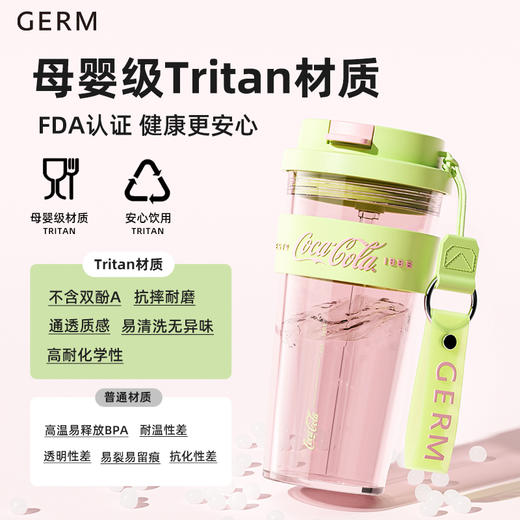 GERM可口可乐夏季联名款潮力闪耀水杯520ML   AY 商品图5