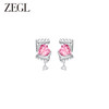 ZEGL设计师冰糖系列925银甜美爱心耳环女2024新款糖果耳钉耳饰品 商品缩略图2