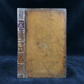 含藏书票！1819年 威廉·哈兹里特《关于英国喜剧作家的讲座》 全真皮精装大32开