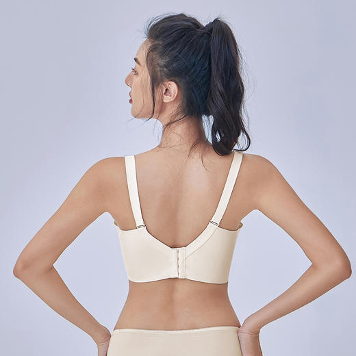 都市丽人完美包容大罩杯内衣女蕾丝文胸CD杯适穿3/4杯薄款无钢圈四排扣YB44J1 商品图3