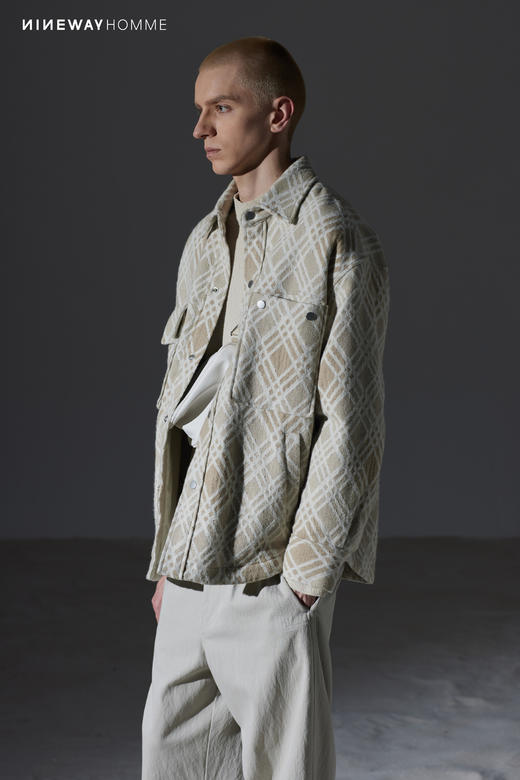 338701拼色格纹外套 商品图3