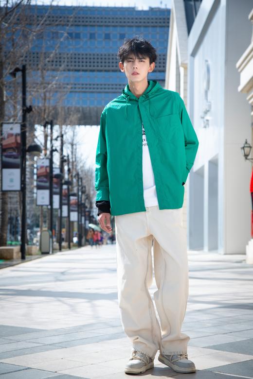S425825275纯色连帽衬衫外套（防晒服） 商品图4