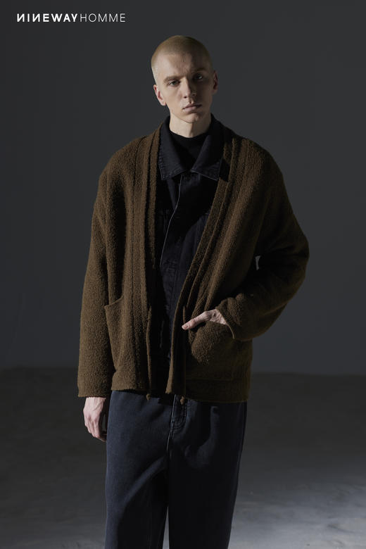 333287落肩休闲毛织开衫 商品图2