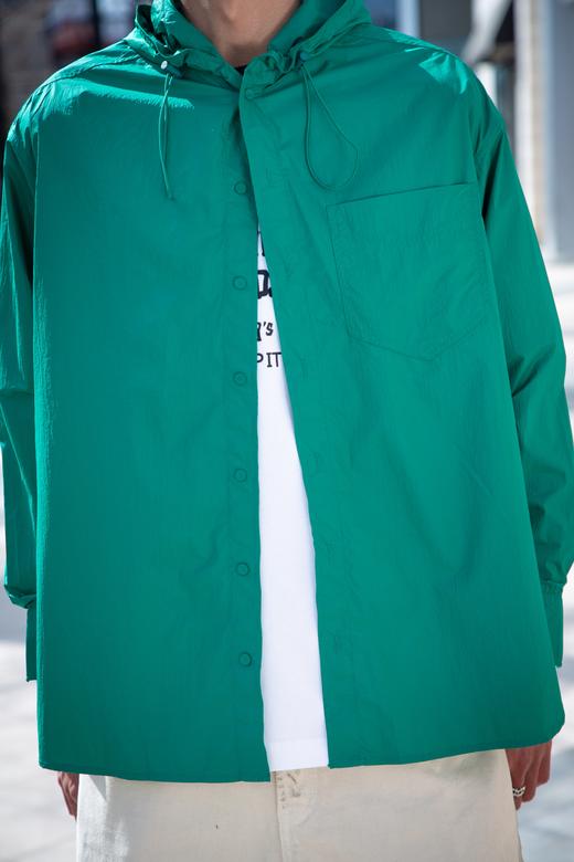 S425825275纯色连帽衬衫外套（防晒服） 商品图1