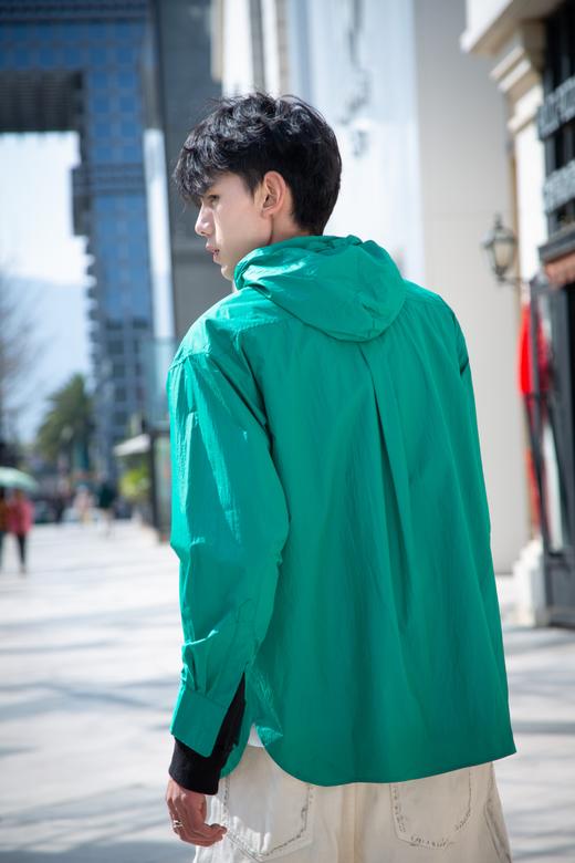 S425825275纯色连帽衬衫外套（防晒服） 商品图5