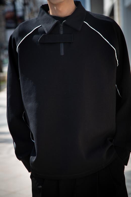 S412463226个性走边套头卫衣POLO衫 商品图1