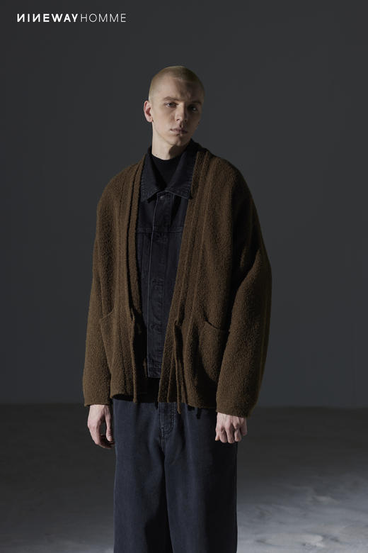 333287落肩休闲毛织开衫 商品图0