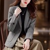 雀说 小西装外套女春秋季女士气质短款毛呢西服4ZF-A703 商品缩略图4