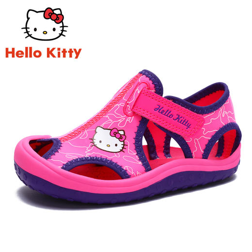 HelloKitty童鞋女童凉鞋夏季新款女孩包头公主鞋小学生沙滩凉鞋22-35 K1523936A 商品图2