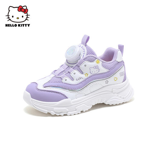 HelloKitty童鞋儿童运动鞋2024春季新款女孩跑步鞋学生旋钮老爹鞋 商品图2