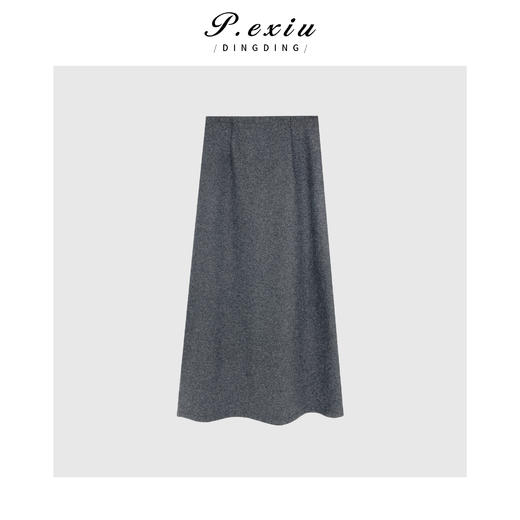 04-4潘依绣丁丁宠粉【芬尼情诗】超细羊毛软糯气质显瘦半身裙 W-61833 商品图1