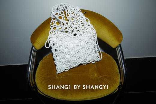 白色亚克力编珠包(简易折叠包) 商品图1