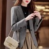 雀说 小西装外套女春秋季女士气质短款毛呢西服4ZF-A703 商品缩略图3