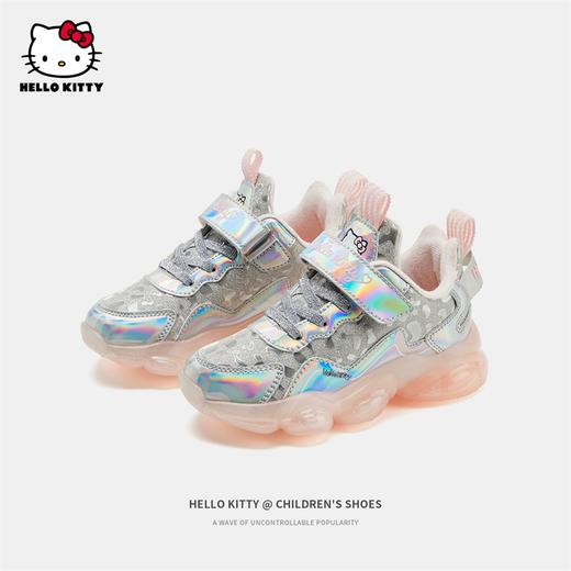 HelloKitty童鞋儿童棉鞋2023冬季新款中大童女孩加绒保暖运动鞋 商品图1