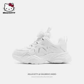 HelloKitty儿童运动鞋2023冬季新款中大童女孩加绒保暖棉鞋女童鞋