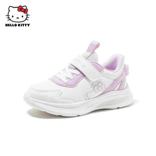 HelloKitty童鞋女童运动鞋春季2024新款儿童小白鞋软底防滑网面鞋 商品图1