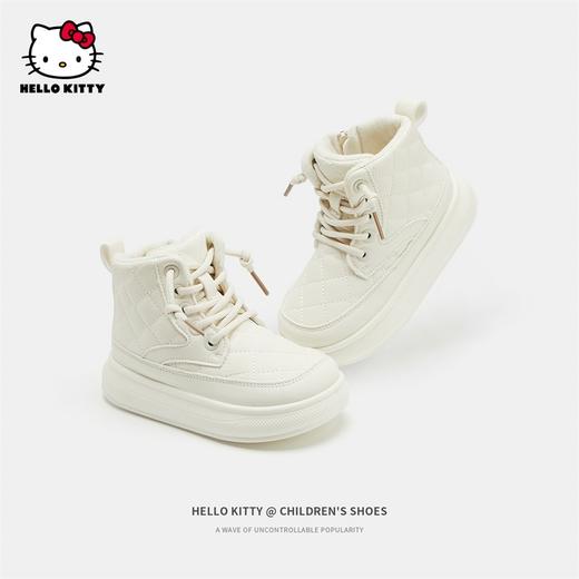HelloKitty童鞋2023冬季新款儿童保暖棉靴中大童女孩加绒雪地靴 商品图2