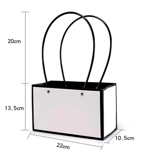 清明节--黑白边长方形手提袋（10个） 商品图1