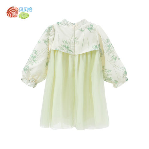 贝贝怡童装女童连衣裙2024春季新款中式公主裙中小童古风连身裙子ZB1DQ003 商品图1