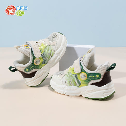 贝怡儿童休闲运动鞋2024春季新款男童板鞋小童一脚蹬防臭跑步鞋ZB1DX013 商品图5