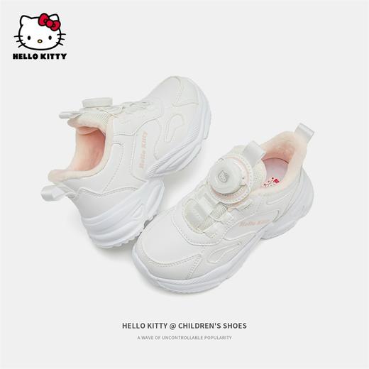 HelloKitty童鞋儿童加绒运动鞋冬季新款中大童女孩加厚保暖棉鞋 商品图2