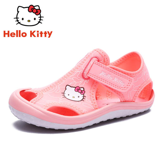 HelloKitty童鞋女童凉鞋夏季新款女孩包头公主鞋小学生沙滩凉鞋22-35 K1523936A 商品图0