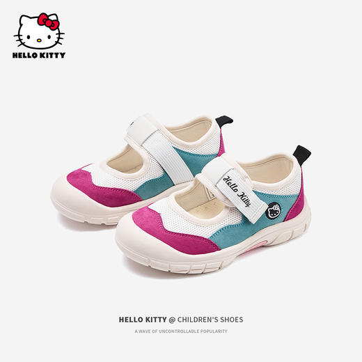 HelloKitty女童鞋运动鞋春夏2024新款缕空透气单网童鞋软底儿童鞋 商品图2