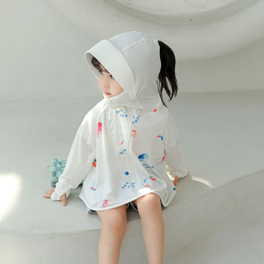 【凉爽透气❗️可爱儿童防晒衣】印花男女夏季薄款防紫外线宝宝防紫外线斗篷皮肤衣防晒帽父亲节礼物新年礼盒年货礼盒 商品图1