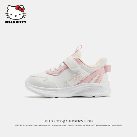 HelloKitty童鞋女童运动鞋春季2024新款儿童小白鞋软底防滑网面鞋 商品图3