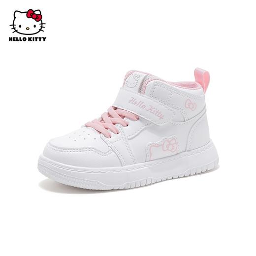 HelloKitty童鞋女童高帮板鞋2024春季新款小白鞋软底儿童运动鞋子26-37 K3536809
 商品图0