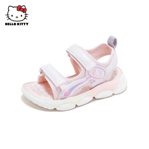 HelloKitty女童凉鞋夏季新款露趾儿童凉鞋软底鞋中大童沙滩鞋26-32 K3526873 商品图1