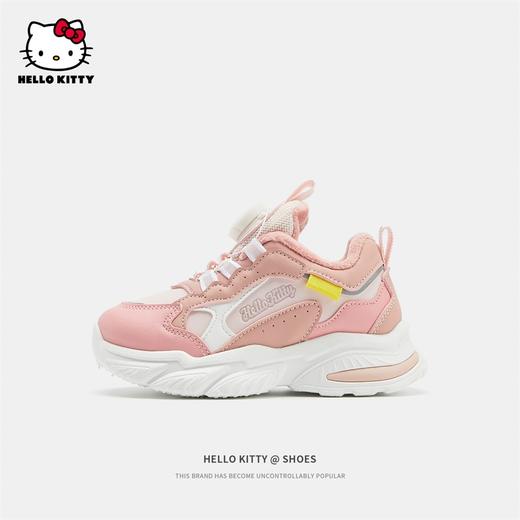 HelloKitty女童运动鞋2023秋冬新款儿童二棉鞋加绒鞋中大童老爹鞋 商品图3