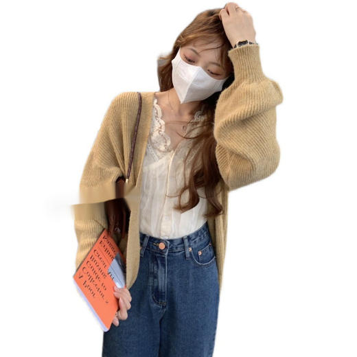 春秋季新款【气质领蕾丝衫女 温柔百搭雪纺衫】甜美别致 设计感长袖小衫上衣 商品图4